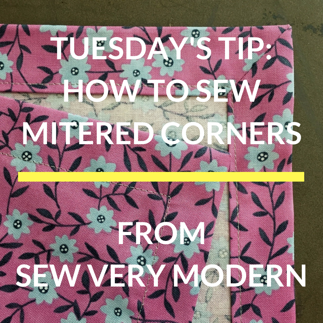 How to Sew a Cloth Napkin  DIY Mitered Corner Napkin Tutorial