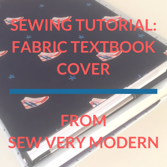 How to make a fabric textbook cover!