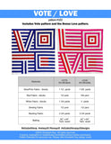 VOTE/LOVE QUILT by Elizabeth Ray  - Tuesdays, June 4th-25th, 6-9pm